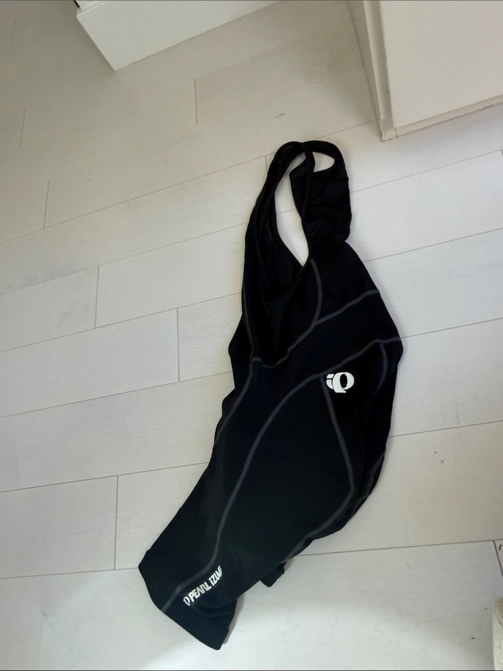 Pearl Izumi Mens Black Cycling Bib One-Piece with White Logo